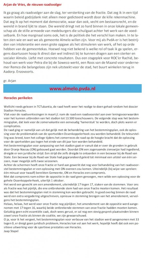 Nieuwsbrief 8 september 2014 (2)